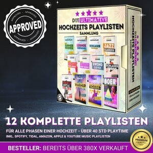 Die ultimative Hochzeits Playlisten Sammlung