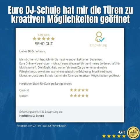 Erfahrung DJ Schule